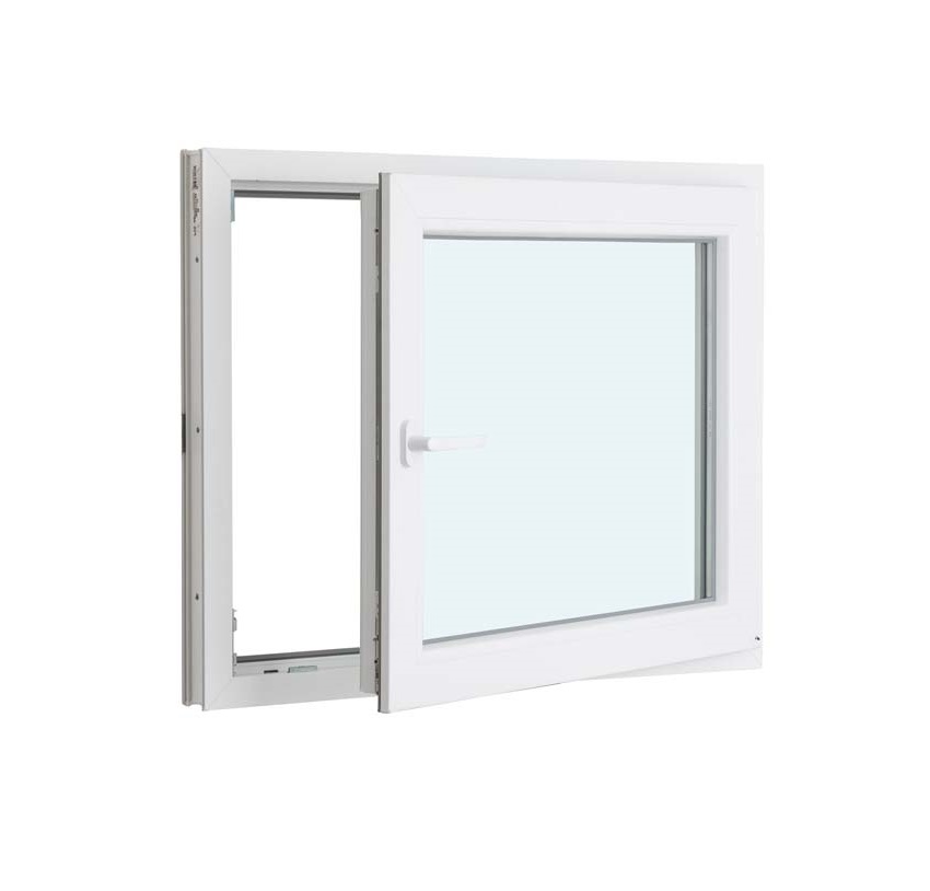 1-VL draaikiepraam pvc wit budget B1000XH800 mm rechts 1-VL draaikiepraam pvc wit budget B1000XH800 mm rechts