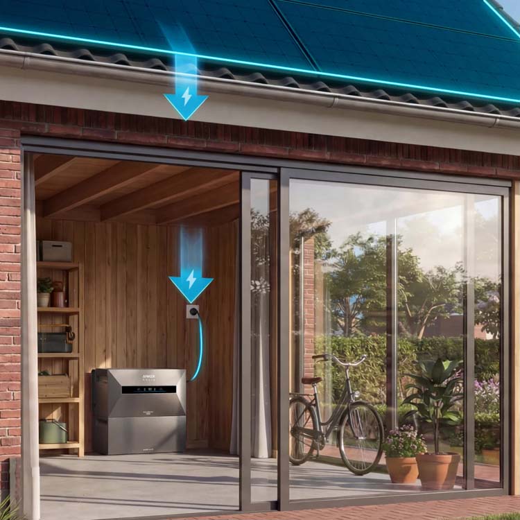 Extension batterie domestique Anker Solix Solarbank Max AC 7kWh
