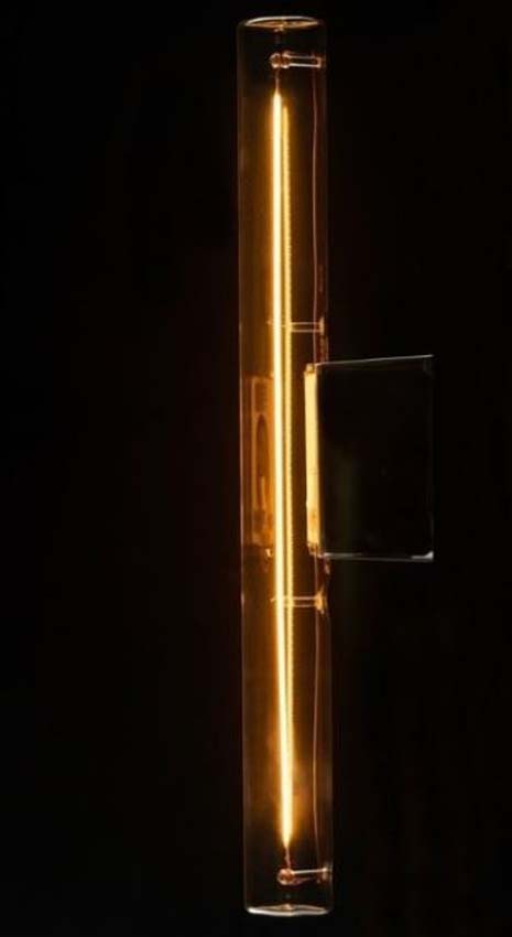 LED lamp - Goud - Ø3x30cm - Dimbaar - S14D - 1x4W - 240lm - 2200K