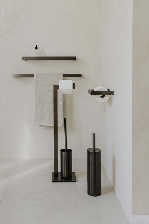 Toiletbutler Zack Linea RVS grafiet