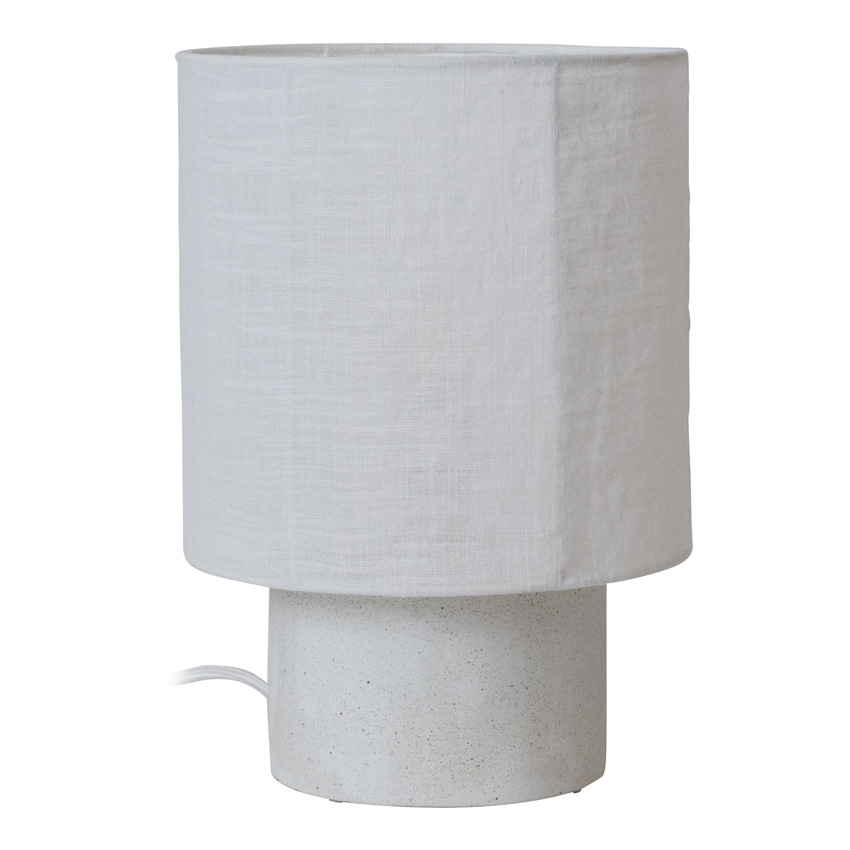 Lucide Essential Tissaja - Tafellamp - Ø20cm - 1xE14 - Wit