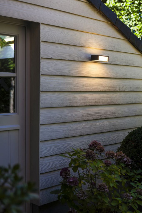 Wandlamp buiten - donkergrijs - 18x5,7x9,6cm - LED - 1x11W - 3000K - IP54 - bewegingssensor