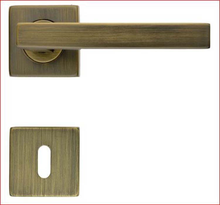 Poignée de porte pro Tivoli shape 16 mm mat bronze R+E