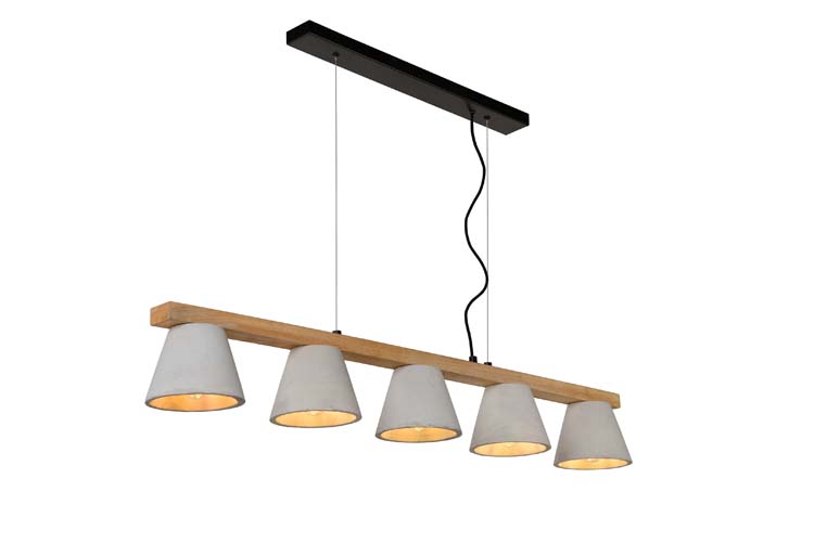 Lucide POSSIO - Hanglamp - E14 - Taupe
