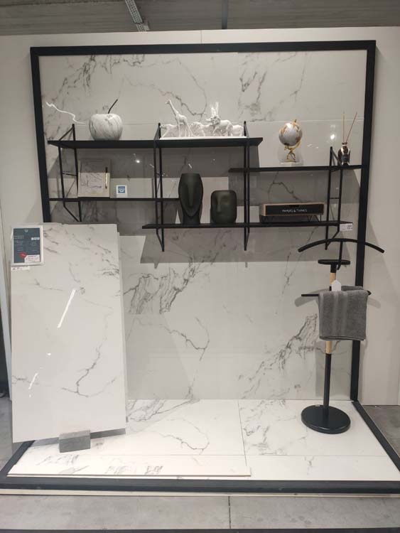 Carrelage de sol et mural Lucca Di Marmi imitation marbre blanc brillant 60x120cm