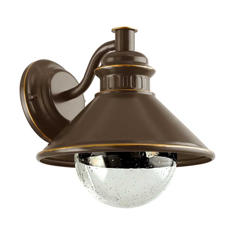Wandlamp buiten E27 - Max. 40W - Bruin/koper