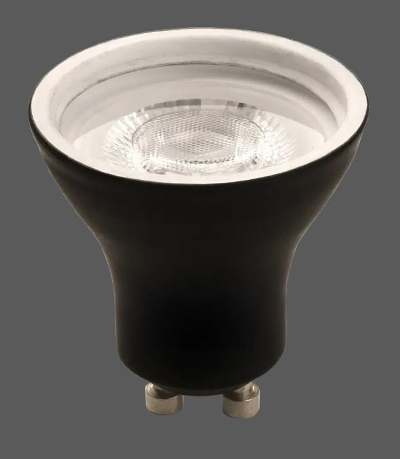 Ampoule LED - noire - Ø4,3x4,5 cm - dimmable - GU10 - 1x7,5W - 2700K