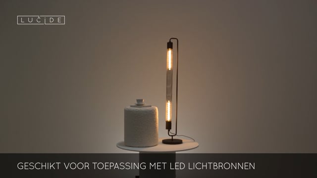 Lucide CALIXT - Vloerlamp - 2xE27 - Zwart