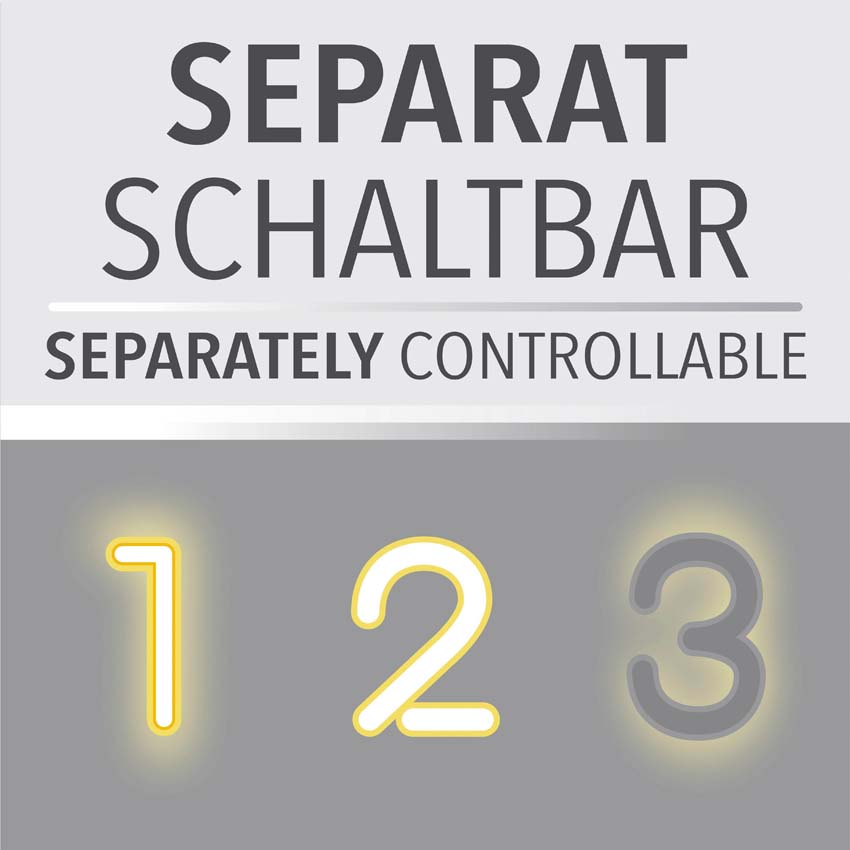 Opbouwspot - zwart - 13x40,3cm - dimbaar - 2x5,3W - 3000K