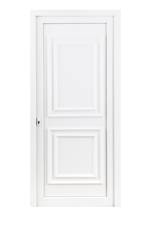 Buitendeur pvc wit/wit classica L MW