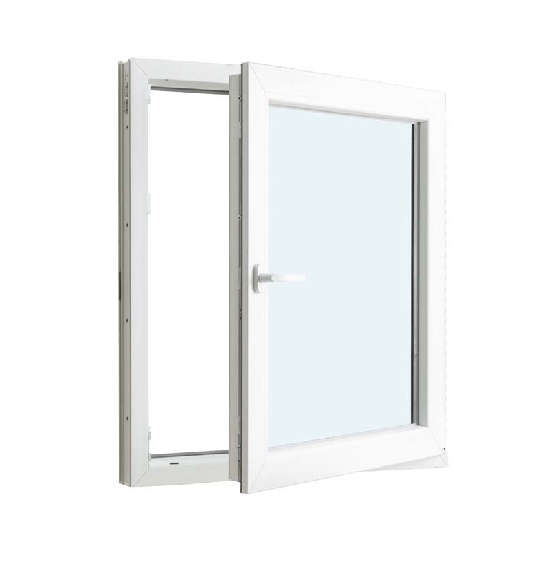 1-VL draaikiepraam pvc wit budget B800XH900 mm rechts 1-VL draaikiepraam pvc wit budget B800XH900 mm rechts