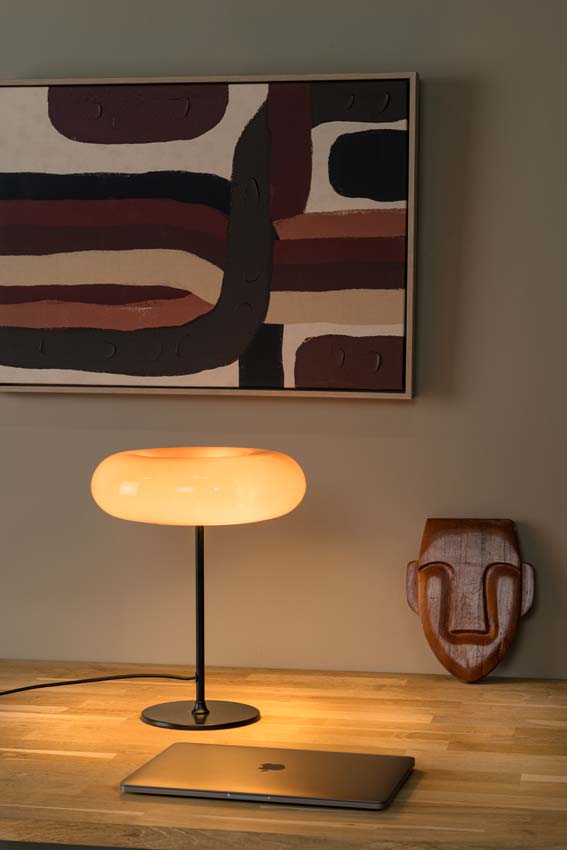 Lucide SENTINO - Lampe de table - Ø 30 cm - 3xG9 - Orange
