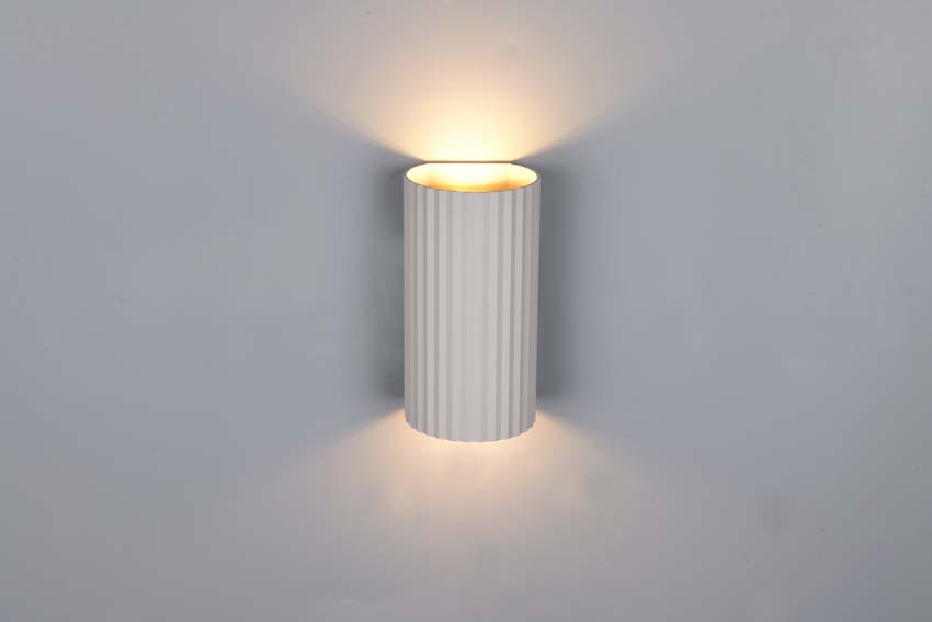 Wandlamp - Grijs - 9,5x18x8cm - Dimbaar - GU10 - 2x10W