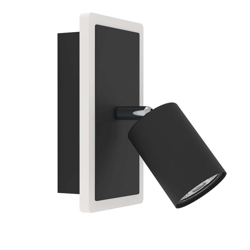 Applique murale - Noir - 18x14x10cm - Dimmable - LED - 1x7W - 3000K