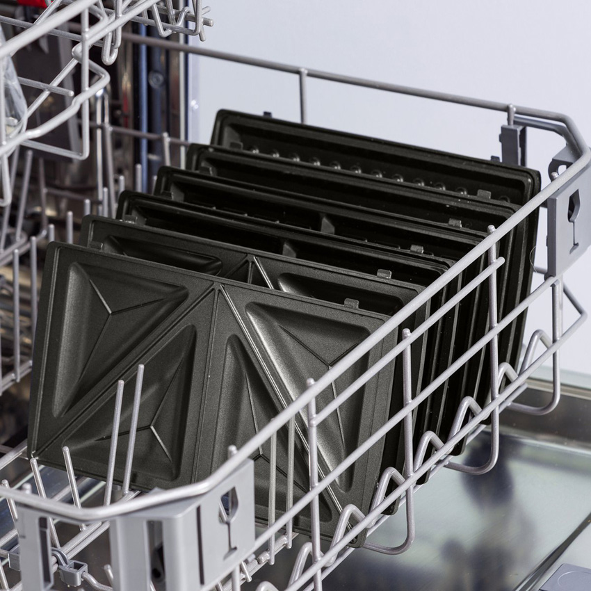 3-in-1 croque-, wafel- en paninimachine roze antikleeflaag & PFAS-vrij