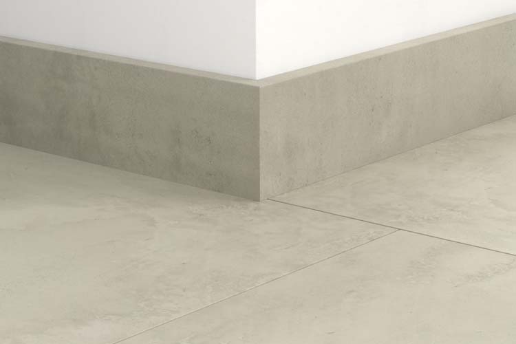 Parketplint Quick-Step 14 x 77 x 2400 mm Grijs beton