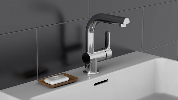 Robinet de lavabo Levi chrome