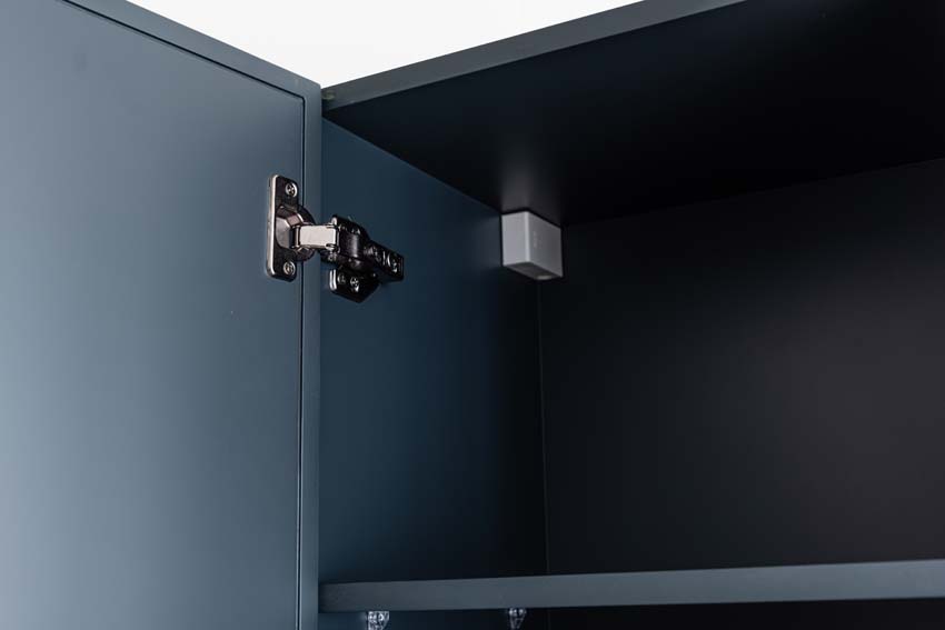 Badkamermeubel Fara antraciet staand met dubbele wastafel carrara 140cm