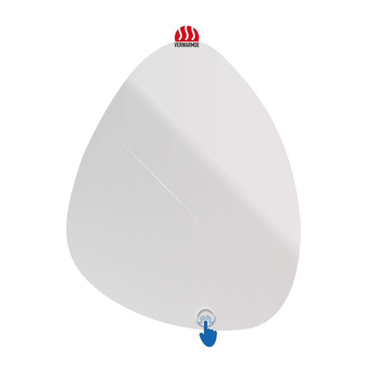 Miroir Valetta forme organique LED + anti-buée 60x100cm