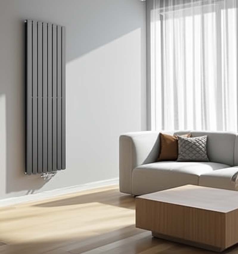 Radiateur design Xandra gris 180 x 54.4 cm 1752 Watt