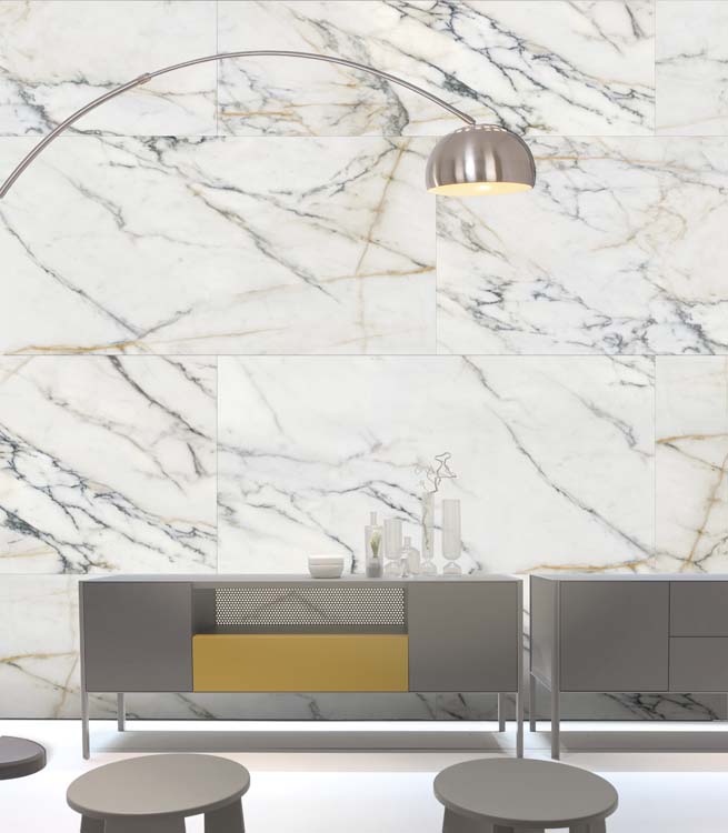 Vloer- en wandtegel Montmartre marmerlook mat multicolor 60x60cm