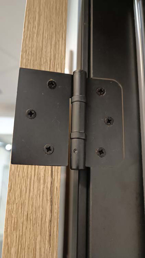 Complete binnendeur Realwood Oak 201,5x78cm tubespaan omkeerbaar + zwarte deurkast 16,5cm