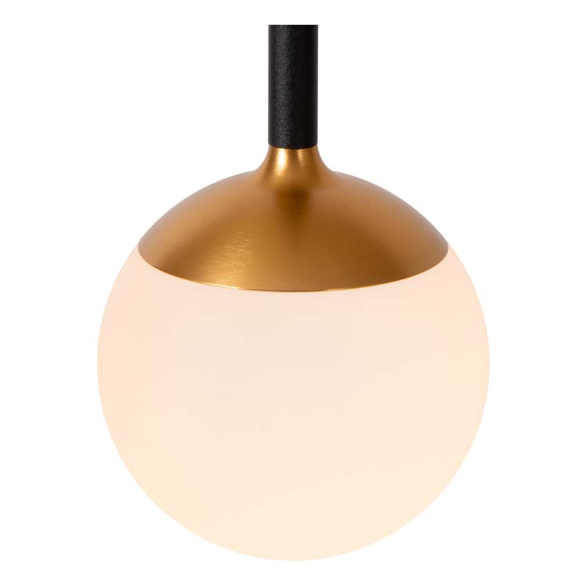 Lucide Premium Calina - Hanglamp - Ø41,9cm - LED Dimbaar - CCT - 5x7,4W 2200K/3300K - Zwart