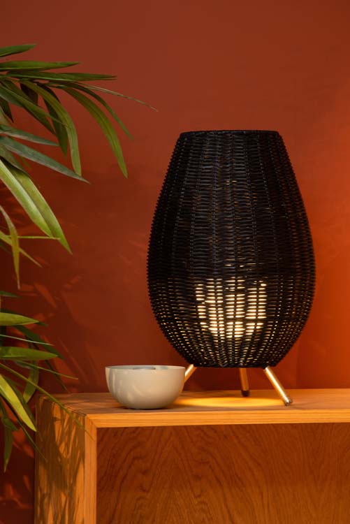 Lampe de table - Ø 22 cm - 1xG9 - Noir