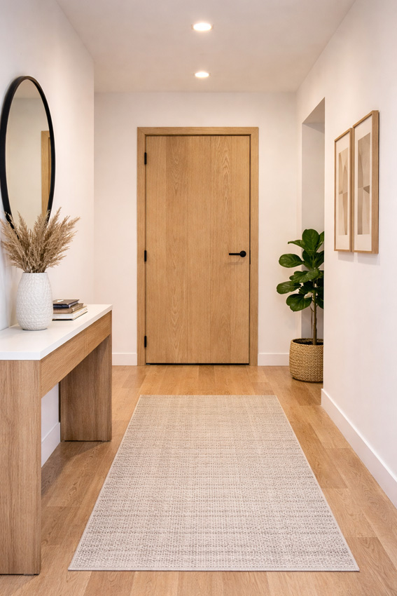 Porte intérieure complète Belves chêne plaqué 201,5x93cm alvéolaire réversible + châssis 40cm