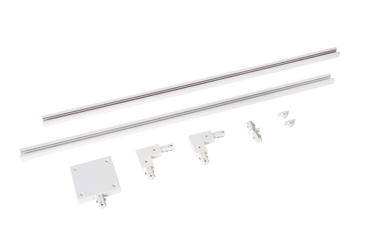 Railverlichting Avignon Starterset - 1-fase Railsysteem / Railverlichting - 2 meter - Wit