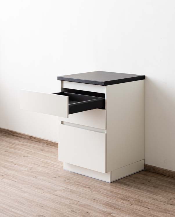 Armoire de cuisine Plenti avec 3 tiroirs blancs 60x78cm