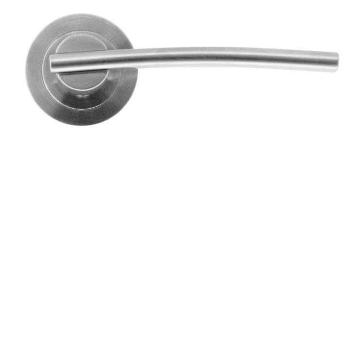Poignée de porte pro terni look inox sans rosace