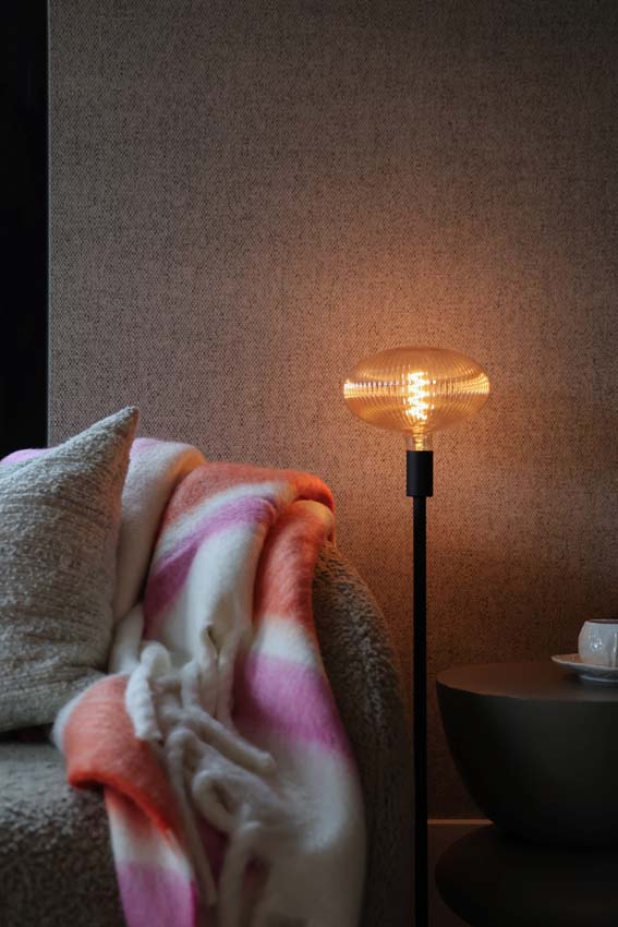 Lampe de table - Noir - H75cm - E27 - 1x40W