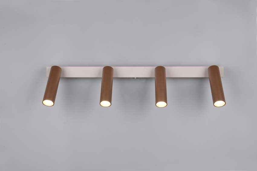 Spot en saillie - Brun café - 65x17,5x4cm - Dimmable - LED - 4x5,5W - 2300-4000K