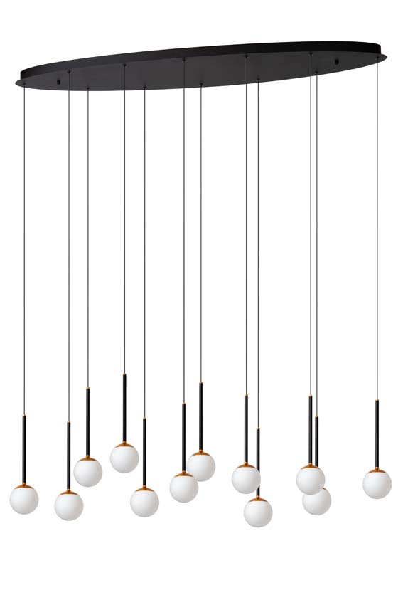 Lucide Premium Calina - Hanglamp - LED Dimb. - 12x7,7W 2700K - Zwart