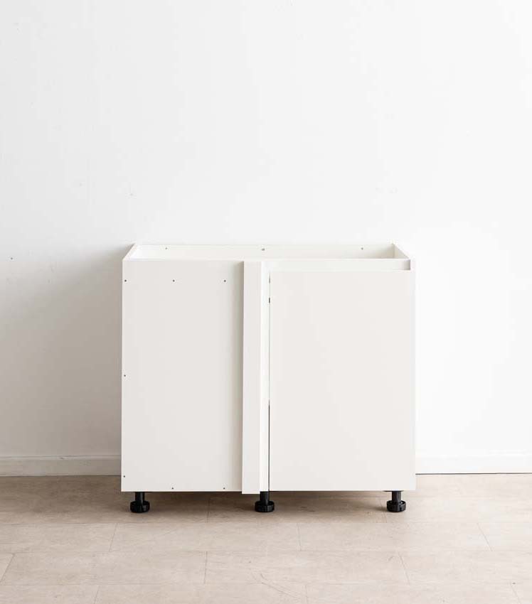 Armoire de cuisine d'angle Plenti blanc 112cm gauche