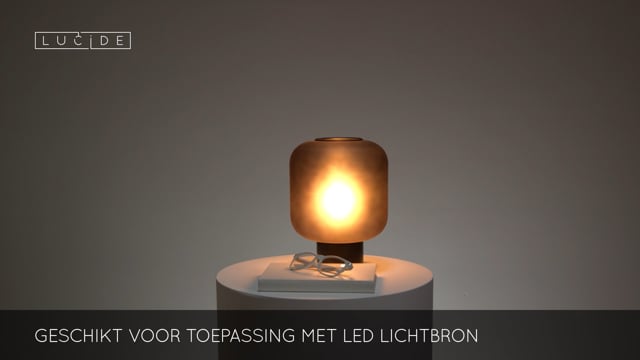 ELOISE - Lampe de table - Ø 21 cm - 1xE27 - Noir