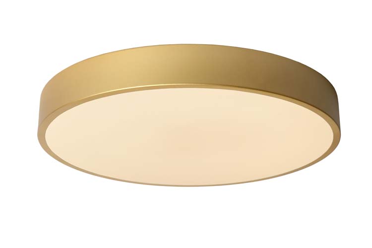 Plafonnière - Ø 39,5 cm - LED Dimb. - 1x24W 2700K - 3 StepDim - Mat Goud / Messing