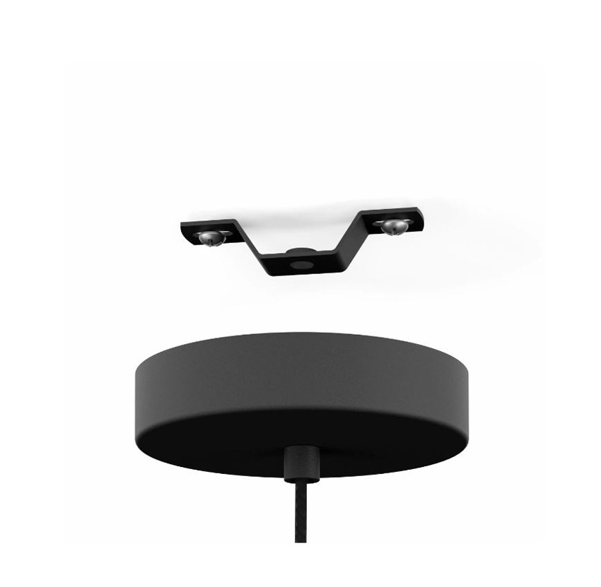 Hanglamp - zwart - Ø22xH110cm - dimbaar - E27 - 1x40W - excl. lichtbron