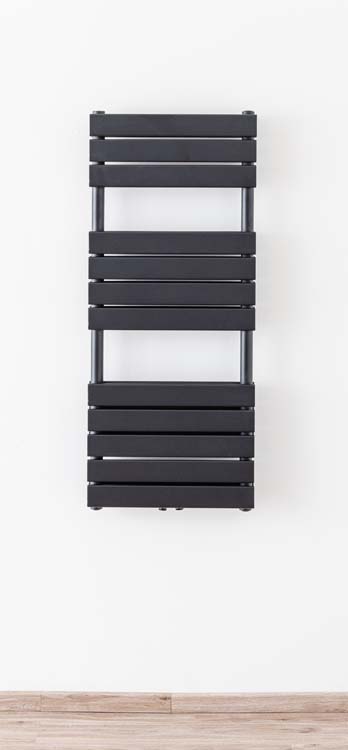 Radiateur éléctrique Dex 120x50cm double noir avec élément noir