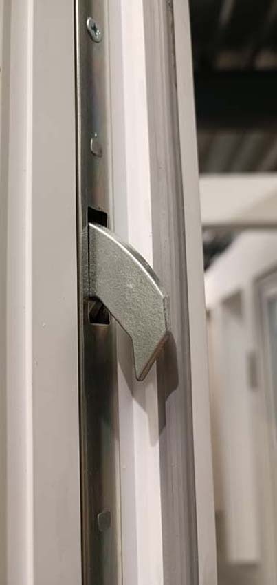 Porte extérieure pvc avec finition alu Lepo anthra L980 X H2180 mm D