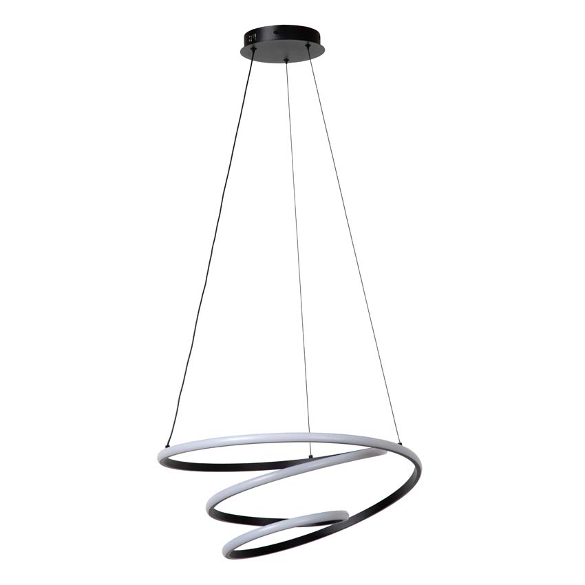 Lucide Essential Espiral - Suspension - LED dimmable - CCT - 1x40W 2700K/4000K - Noir