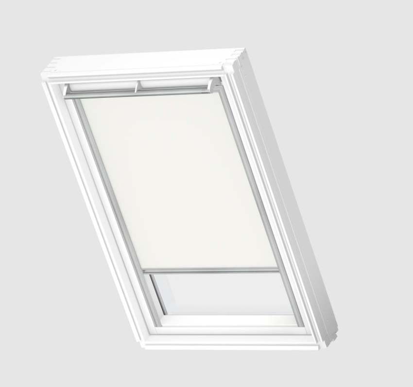 Store enrouleur Velux occultant à commande manuelle blanc PK04 1025S