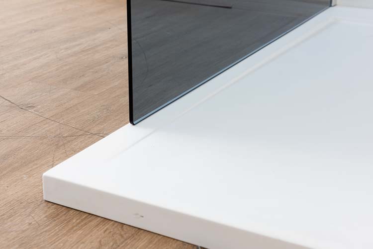 Inloopdouche Anais 137 x 200 cm grijs glas - chroom