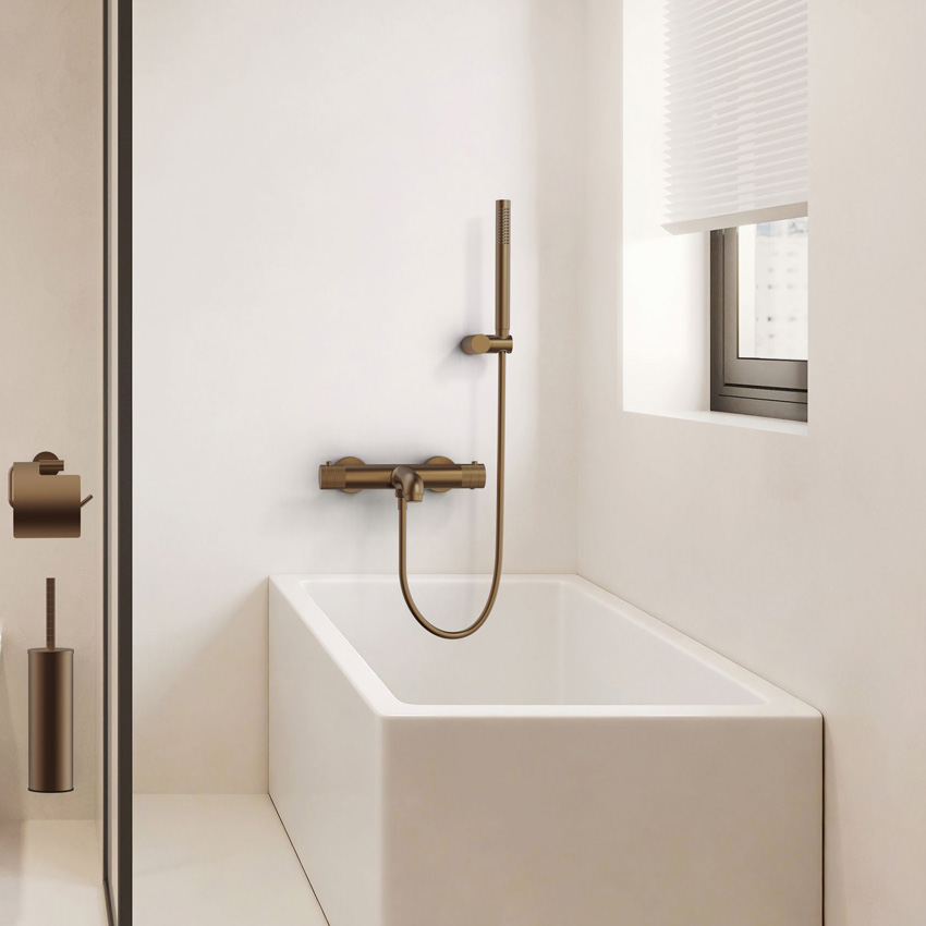 Robinet de baignoire Vera thermostatique bronze