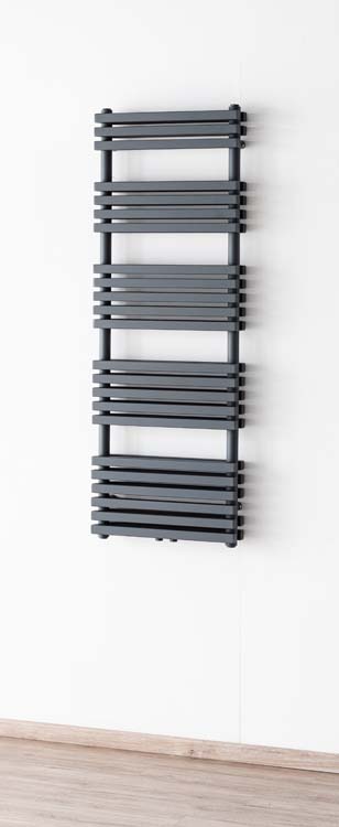 Handdoekradiator Dania dubbel 141x50cm grijs 1391Watt