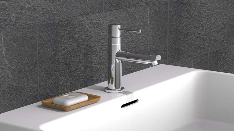 Koudwaterkraan Florus glanzend chroom