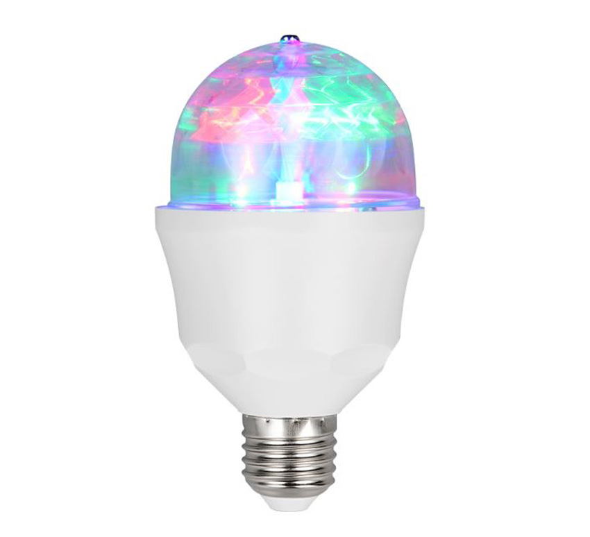 LED lamp - E27 - wit - Ø6x10,5cm - dimbaar - 3W - RGB