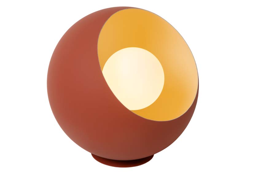 Tafellamp - Ø20cm - 1xE27 - Terracotta