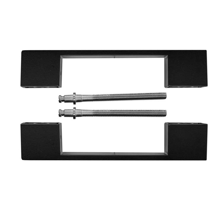 Tirant arezzo 180mm noir paire épaisseur porte>3cm